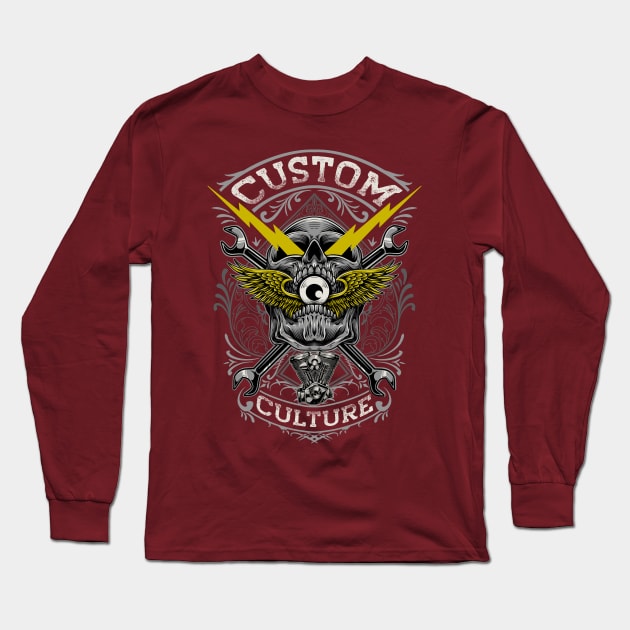 Custom Culture Long Sleeve T-Shirt by Tonymidi Artworks Studio